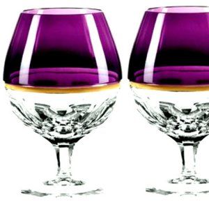 Waterford Elysian Amethyst Special Edition Brandy Glasses, Set of 2